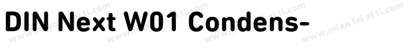 DIN Next W01 Condens字体转换